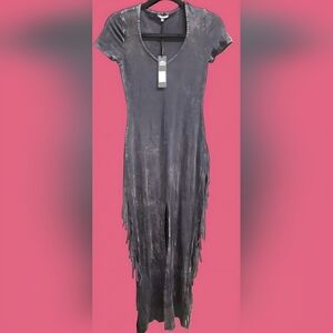 NWT Fashion Nova Black Fringe Jumpsuit